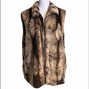 Alfred Dunner - Faux Fur Vest - Sz 14 - Excellent - Discounted Shipping!